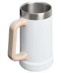 STANLEY Stay-Chill Beer Stein 24 oz | Heavy Duty Big Grip Handle | Beer Tumbler Drink Cup, Holds 2 Cans | Insulated Stainless Steel Party Mug | BPA-Free | Hammertone Frost
