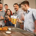 Fake Beer Glasses, Double Walled Beer Mug For,16 oz with HandleResuable Beer Drinking Cups,Double Walled Beer Mug For Freezer for Bar, Beverages, Alcohol, Freezable, BPA Free