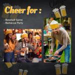 gagift world Beer Hat, Felt Funny Hat for Men and Women, Cool Gifts for Beer Lovers Christmas Gifts Cute Birthday Halloween Valentine's Day White Elephant Gifts for Adults