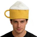 gagift world Beer Hat, Felt Funny Hat for Men and Women, Cool Gifts for Beer Lovers Christmas Gifts Cute Birthday Halloween Valentine's Day White Elephant Gifts for Adults