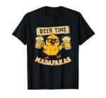 Beer Time Madafakas, Funny Chicken Drinking Meme T-Shirt