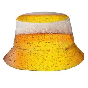 Beer Bucket Hat for Women Men Summer Outdoor Lightweight Fishing Hats Beach Sun Uv Protection Packable Fisherman Cap for Travel Golf Hiking