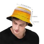 Beer Bucket Hat for Women Men Summer Outdoor Lightweight Fishing Hats Beach Sun Uv Protection Packable Fisherman Cap for Travel Golf Hiking