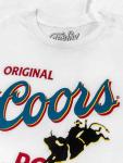 Tee Luv Men's Coors Original Rodeo Beer Shirt, White, L