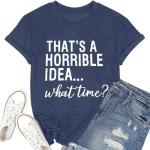 Women Funny Drinking Sarcastic Vintage Summer Fun Sarcasm Cute Graphic T-Shirt Short Sleeve Tops Cool Humor Tee (Dark Blue XXL)