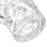 Yesland 2 Pack Beer Mug for Freezer, 1.2 L /40 oz Glass Beer Stein Mugs with Handle Large Heavy-Duty Beer Cups Drinking Glassware Pub Drinking Mugs for Bar, Alcohol, Beverages, Men, Clear