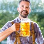 Yesland 2 Pack Beer Mug for Freezer, 1.2 L /40 oz Glass Beer Stein Mugs with Handle Large Heavy-Duty Beer Cups Drinking Glassware Pub Drinking Mugs for Bar, Alcohol, Beverages, Men, Clear