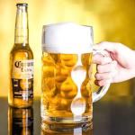 Yesland 2 Pack Beer Mug for Freezer, 1.2 L /40 oz Glass Beer Stein Mugs with Handle Large Heavy-Duty Beer Cups Drinking Glassware Pub Drinking Mugs for Bar, Alcohol, Beverages, Men, Clear