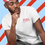 Ripple Junction Pabst Blue Ribbon Adult Brewery T-Shirt Can with Red Text Officially Licensed White Medium