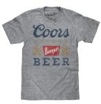 Tee Luv Coors Banquet Beer T-Shirt - Retro Coors Beer Shirt (Medium) Royal Snow Heather