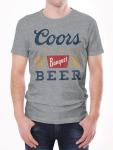 Tee Luv Coors Banquet Beer T-Shirt - Retro Coors Beer Shirt (Medium) Royal Snow Heather