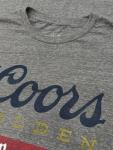 Tee Luv Coors Banquet Beer T-Shirt - Retro Coors Beer Shirt (Medium) Royal Snow Heather