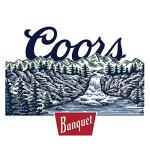Tee Luv Men's Coors Banquet Beer Shirt - Coors Waterfall Graphic T-Shirt, White, L
