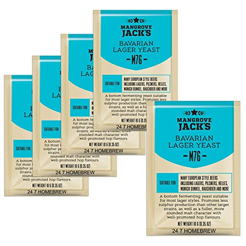 5 Pack Mangrove Jack's M76 Bavarian Lager Yeast