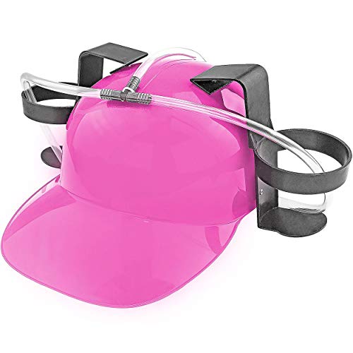 Pink Beer Guzzler Helmet Party Hat