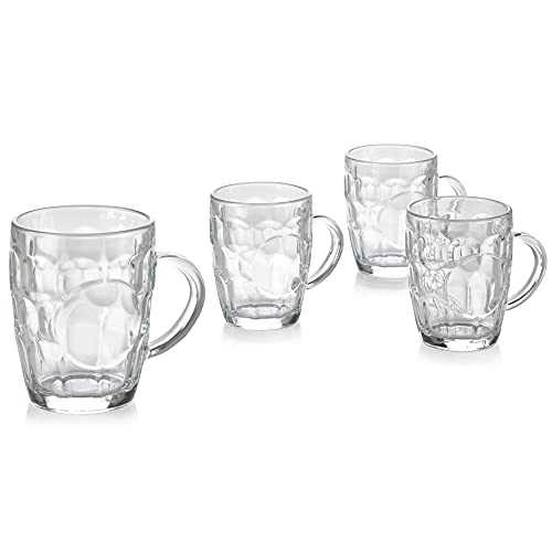 PARNOO Freezable Dimple Stein Beer Mug Set