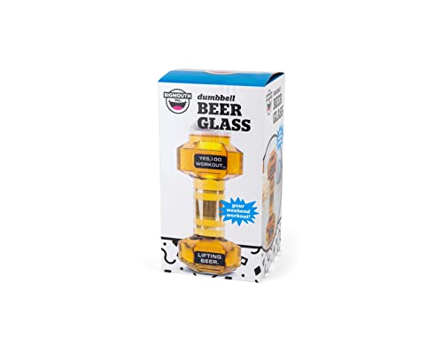 Big Mouth Toys Hantel Beer Glass - Clear