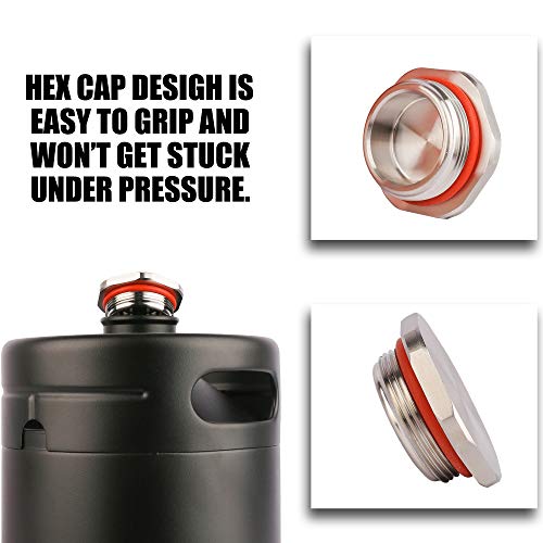 TMCRAFT 64oz Insulated Stainless Steel Mini Keg