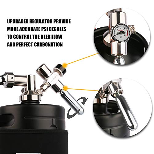 TMCRAFT 64oz Insulated Stainless Steel Mini Keg