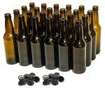 12 Ounce Amber Beer Bottles - Case of 24