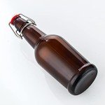 SureSave 16 Oz Amber Flip Top Beer Bottles - 12 Pack