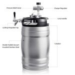 TMCRAFT 1.3 Gal Pressurized Beer Keg Growler