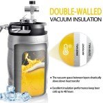 TMCRAFT 1.3 Gal Pressurized Beer Keg Growler