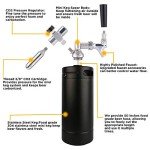 TMCRAFT 128oz Pressurized Mini Keg with Tap