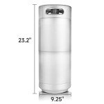 GANCOWISE 5 Gallon Commercial Beer Keg with Sankey Valve