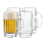 Libbey Heidelberg German Beer Mug Set of 4