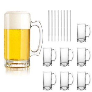 QAPPDA Set of 8 16oz Beer Mugs
