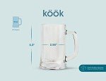 KooK Set of 4 Large Beer Mugs