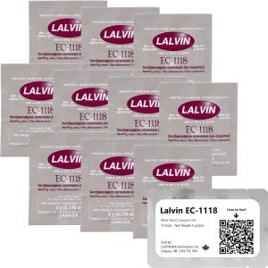 EC-1118 Yeast 10 Pack for Sparkling Wine & Cider