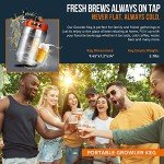 SuperHandy 170 oz Portable Beer Keg Growler