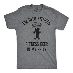 Funny Beer Belly Fitness T-Shirt for Men