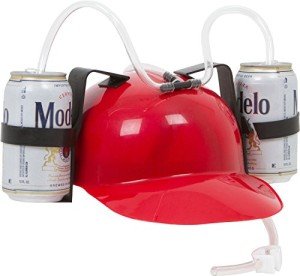 EZ Drinker Beer and Soda Helmet Hat