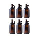 Amber 1/2 Gallon Growlers - Case of 6