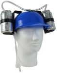 Blue Party Hat Beer Soda Drinking Helmet