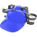 Blue Party Hat Beer Soda Drinking Helmet