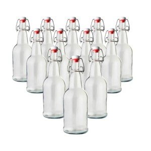 EZ Cap 16 oz Beer Bottles - 12 Pack