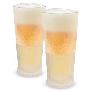 Double Wall Frozen Pint Glasses - 16 oz Set