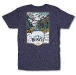 Busch Outdoor Mountain Stream Beer T-Shirt - Navy