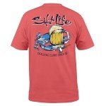 Salt Life Bushel N' Beer T-Shirt, Burnt Coral