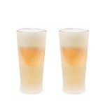 Double Wall Frozen Pint Glasses - 16 oz Set