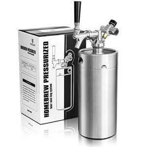 TMCRAFT 128oz Pressurized Mini Keg Growler