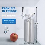 TMCRAFT 128oz Pressurized Mini Keg Growler