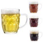Dimple Stein Beer Mug Set of 4