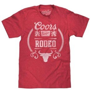 Coors Banquet Beer Rodeo Bull Tee for Men