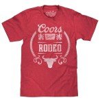 Coors Banquet Beer Rodeo Bull Tee for Men
