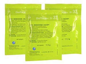 Safbrew S-33 Dry Yeast 3 Pack – 11.5g